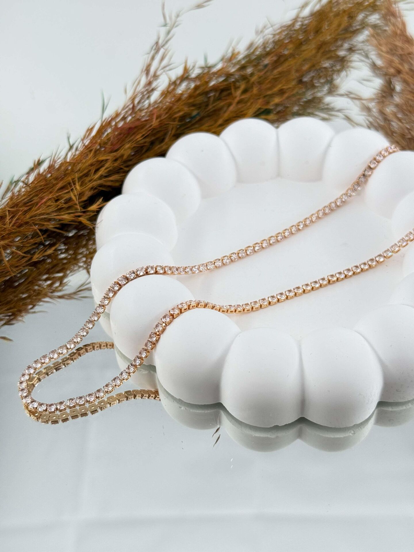 Çelik Su Yolu Kolye // KOLYE-4673