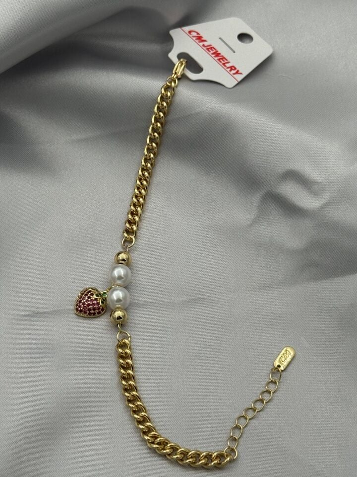 14K CM Bileklik // BILEK-5361