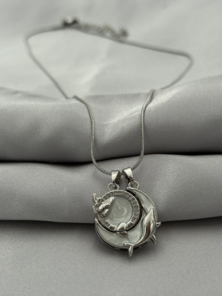 Stahlkette 45cm // HALSKETTE-5258