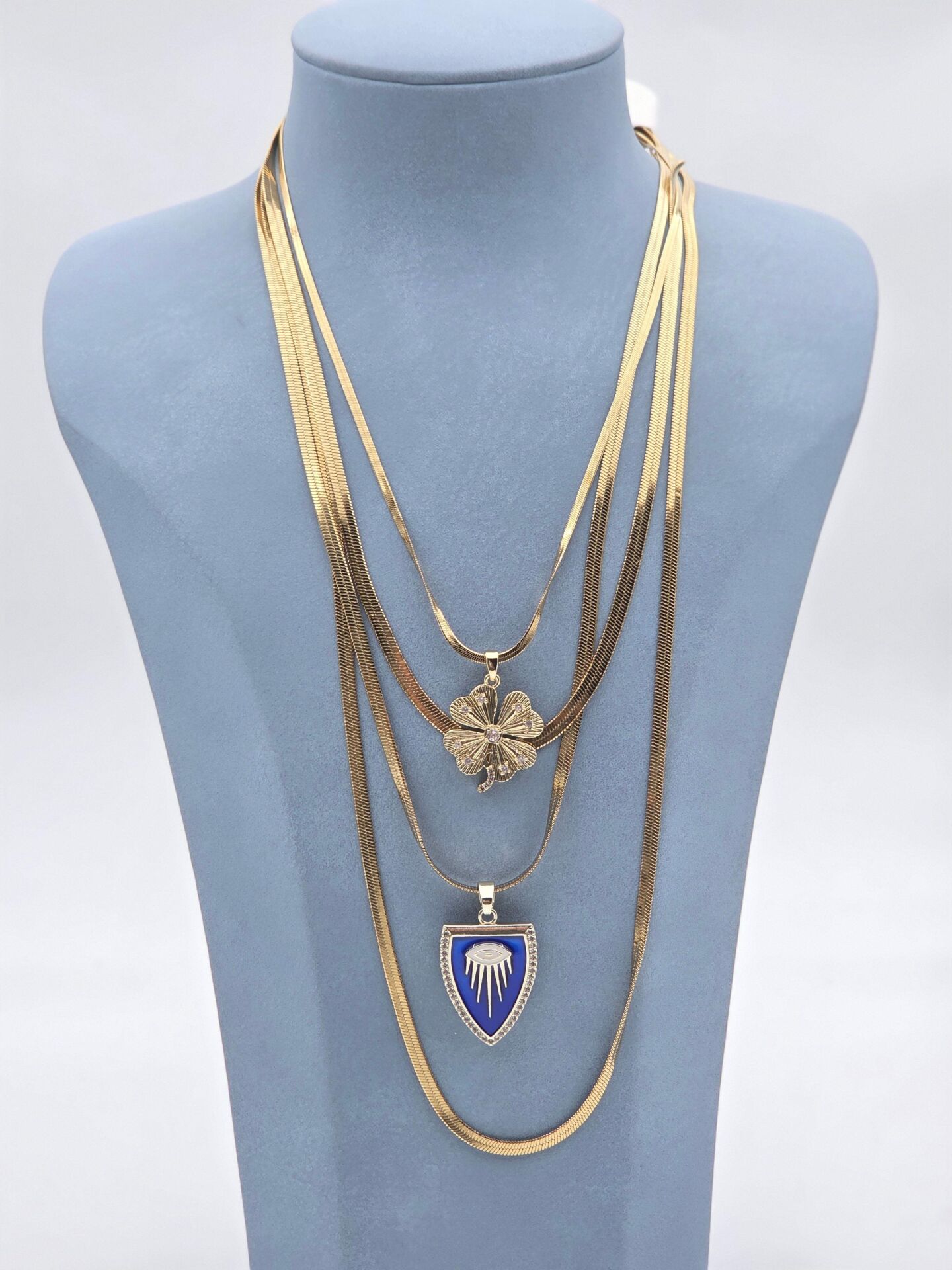 Çelik Çoklu Kolye // KOLYE-6281