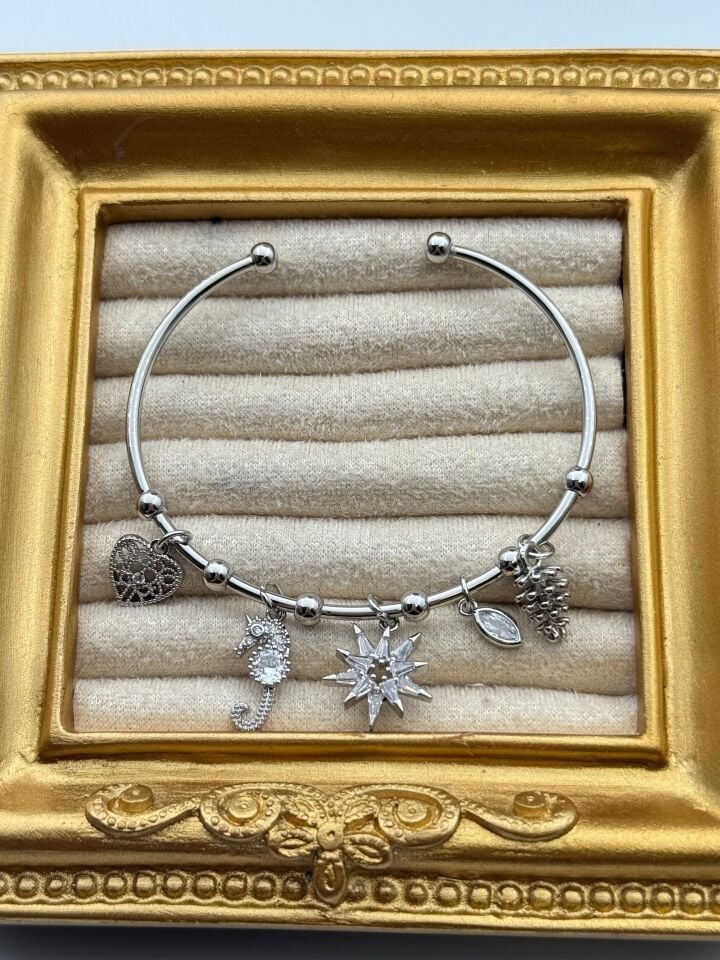 Stahl-Charm-Armband // WRIST-6112