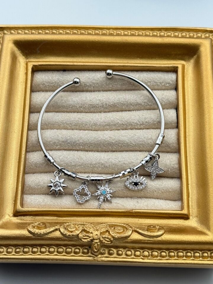 Stahl-Charm-Armband // WRIST-6115