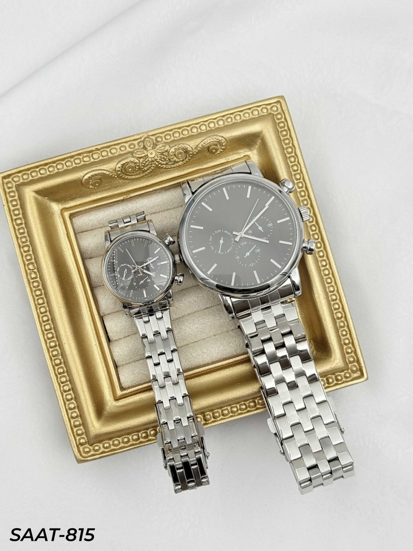 Çelik Çift Saati // SAAT-815