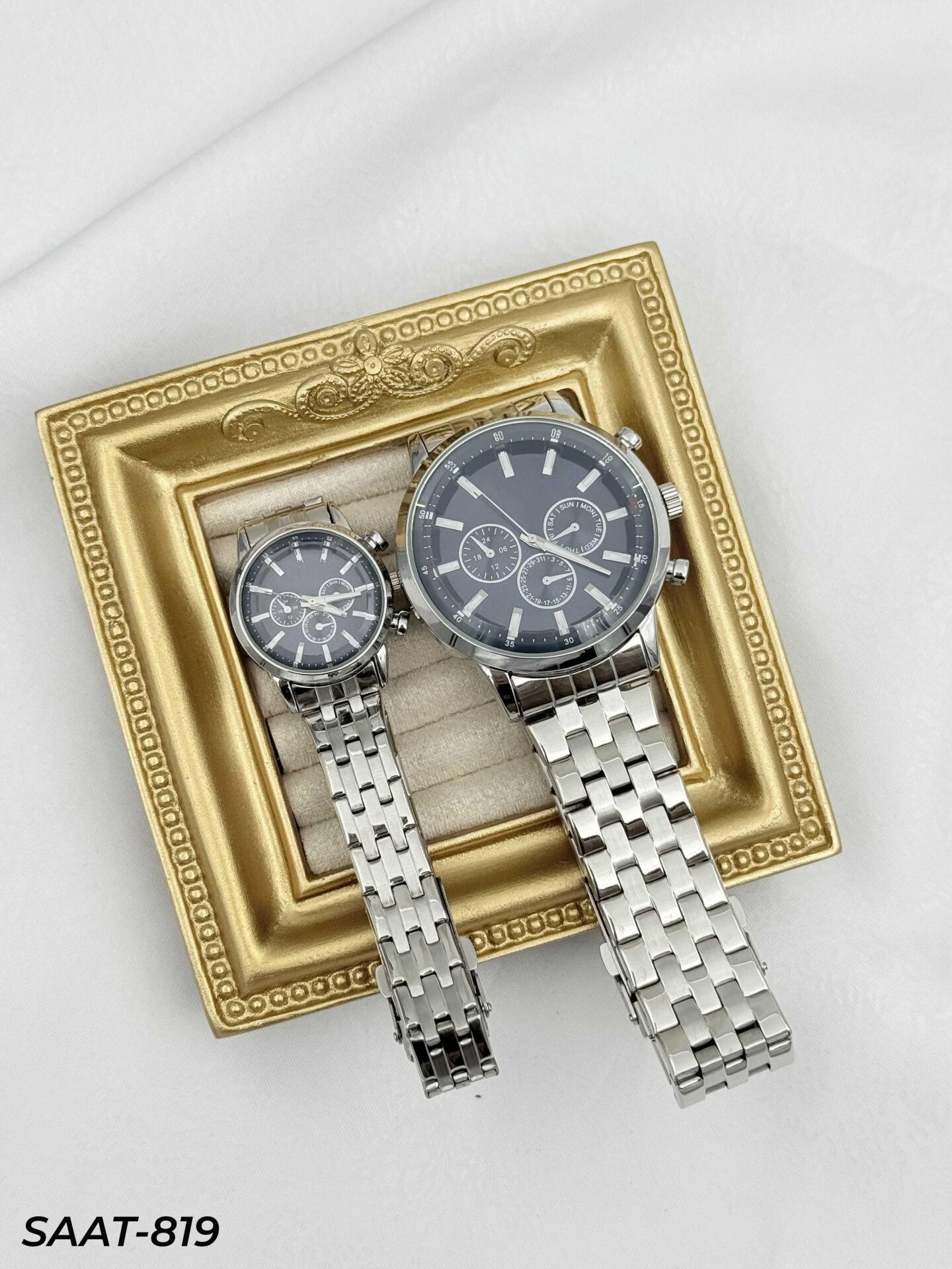 Çelik Çift Saati // SAAT-819