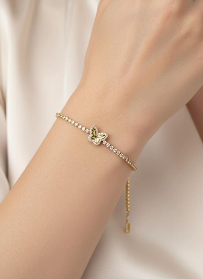 Çelik Motifli Su Yolu Bileklik // BILEK-6780