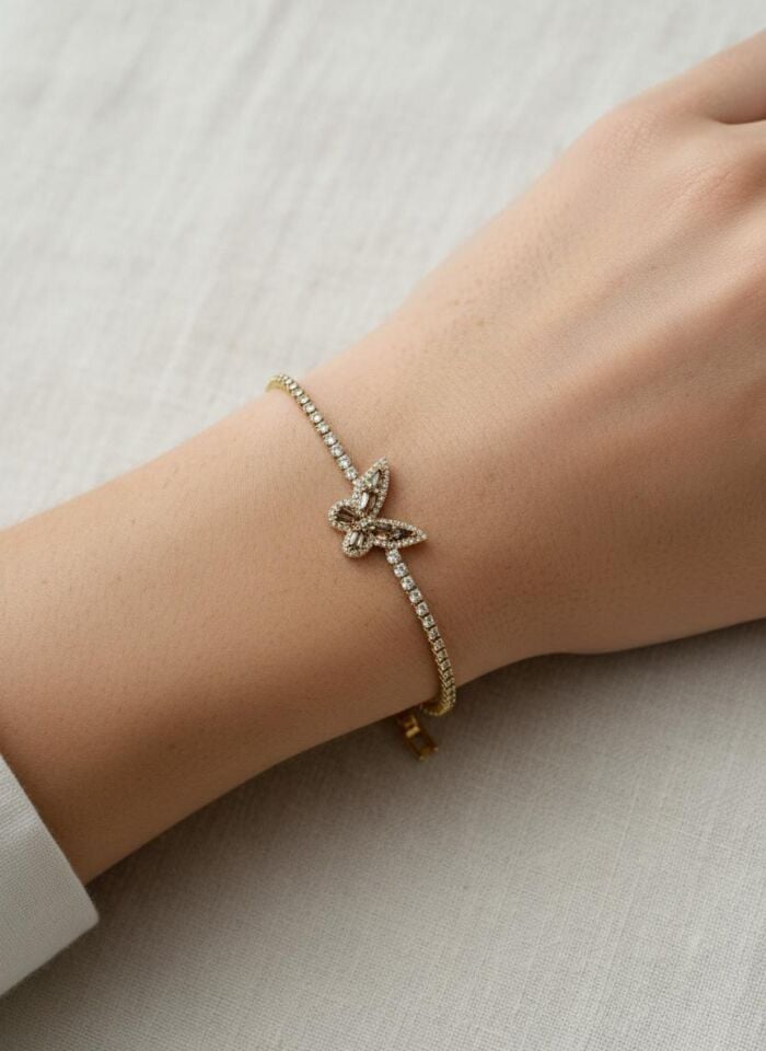 Çelik Motifli Su Yolu Bileklik // BILEK-6781