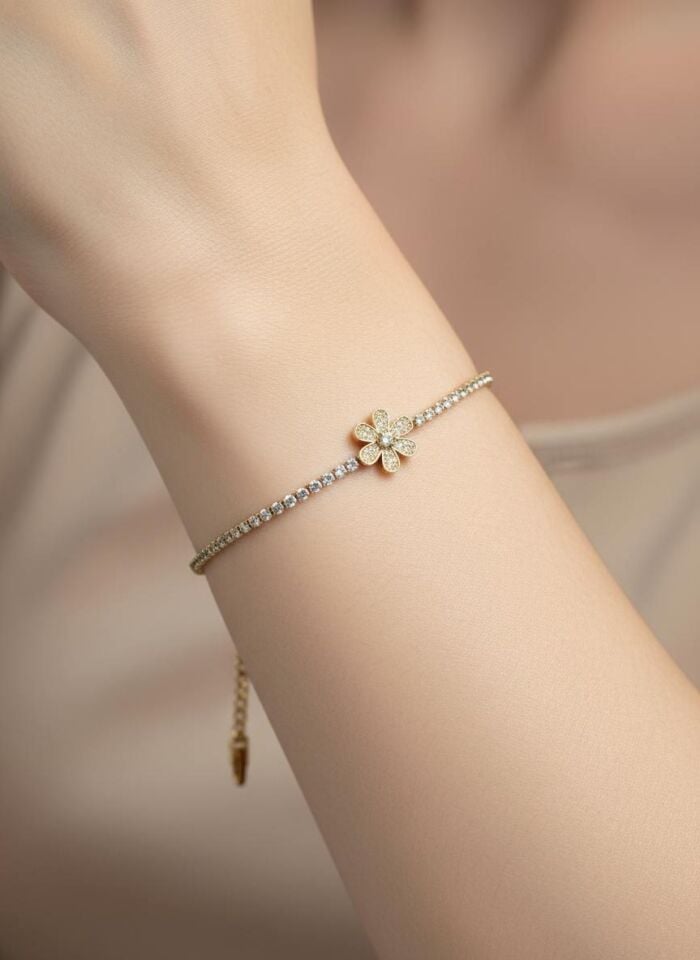 Çelik Motifli Su Yolu Bileklik // BILEK-6782