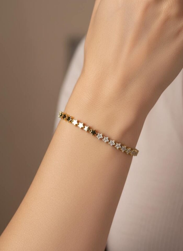 14K CM Bileklik // BILEK-6788