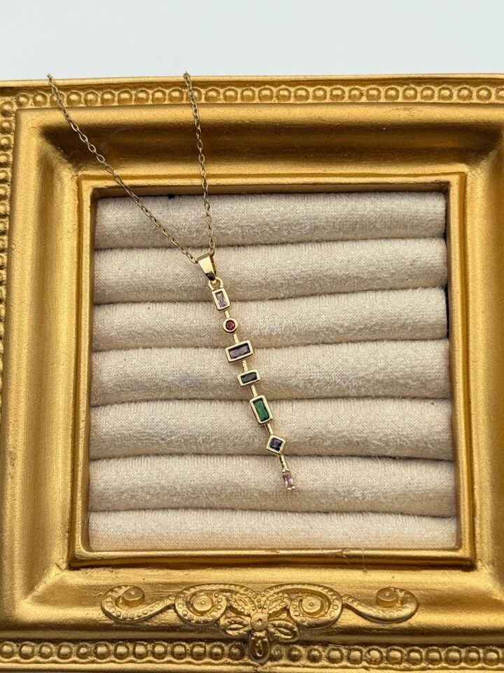 Stahl Y Halskette // NECKLACE-5759
