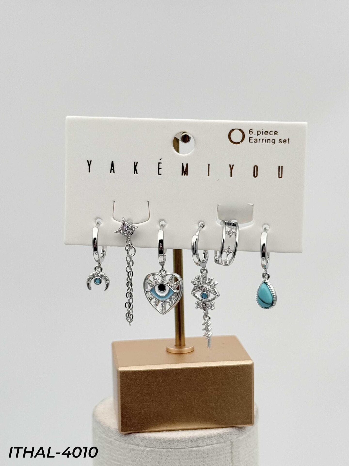 YAKEMIYOU 6'lı Set Küpe // ITHAL-4010