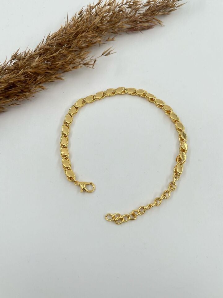 Çelik Küçük Pullu Arpa Bileklik // BİLEK-1248