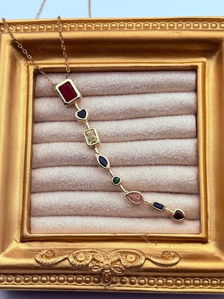 Stahl Y Halskette // NECKLACE-5778