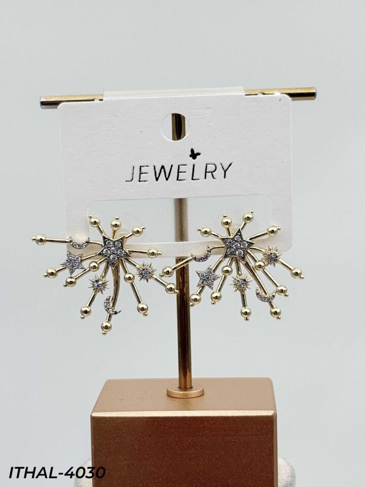 14K Zirkon Küpe // ITHAL-4030