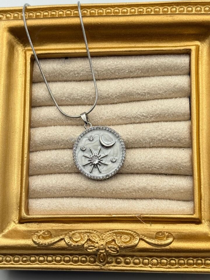 Stahlkette 45cm // HALSKETTE-5784