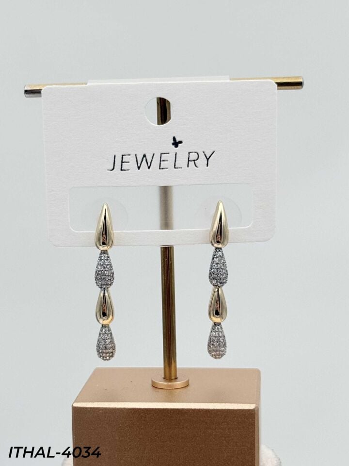 14K Zirkon Küpe // ITHAL-4034