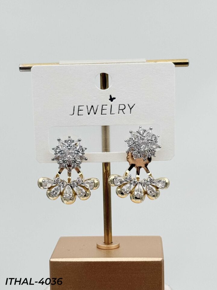 14K Zirkon Küpe // ITHAL-4036