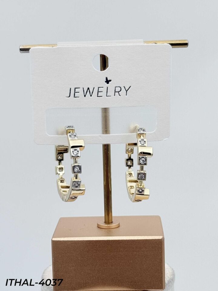 14K Zirkon Küpe // ITHAL-4037