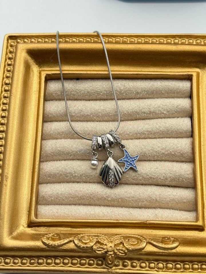 Stahlkette 45cm // HALSKETTE-5798