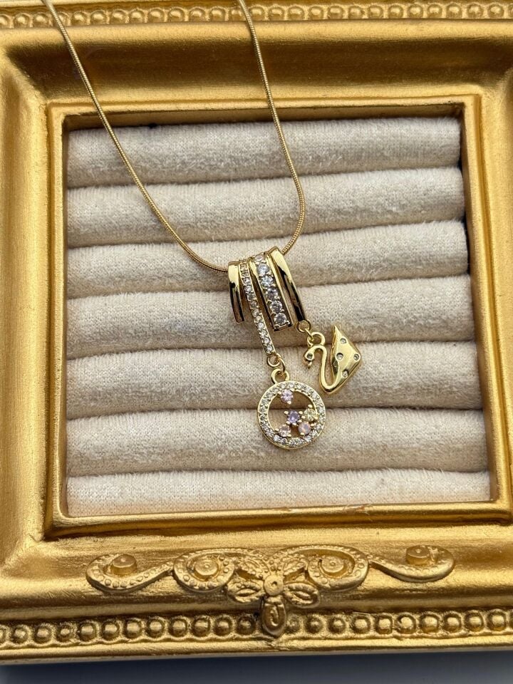 Stahlkette 45cm // HALSKETTE-5809