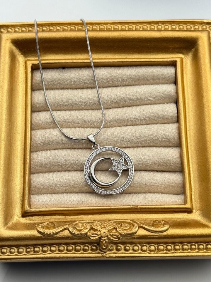 Stahlkette 45cm // HALSKETTE-5810