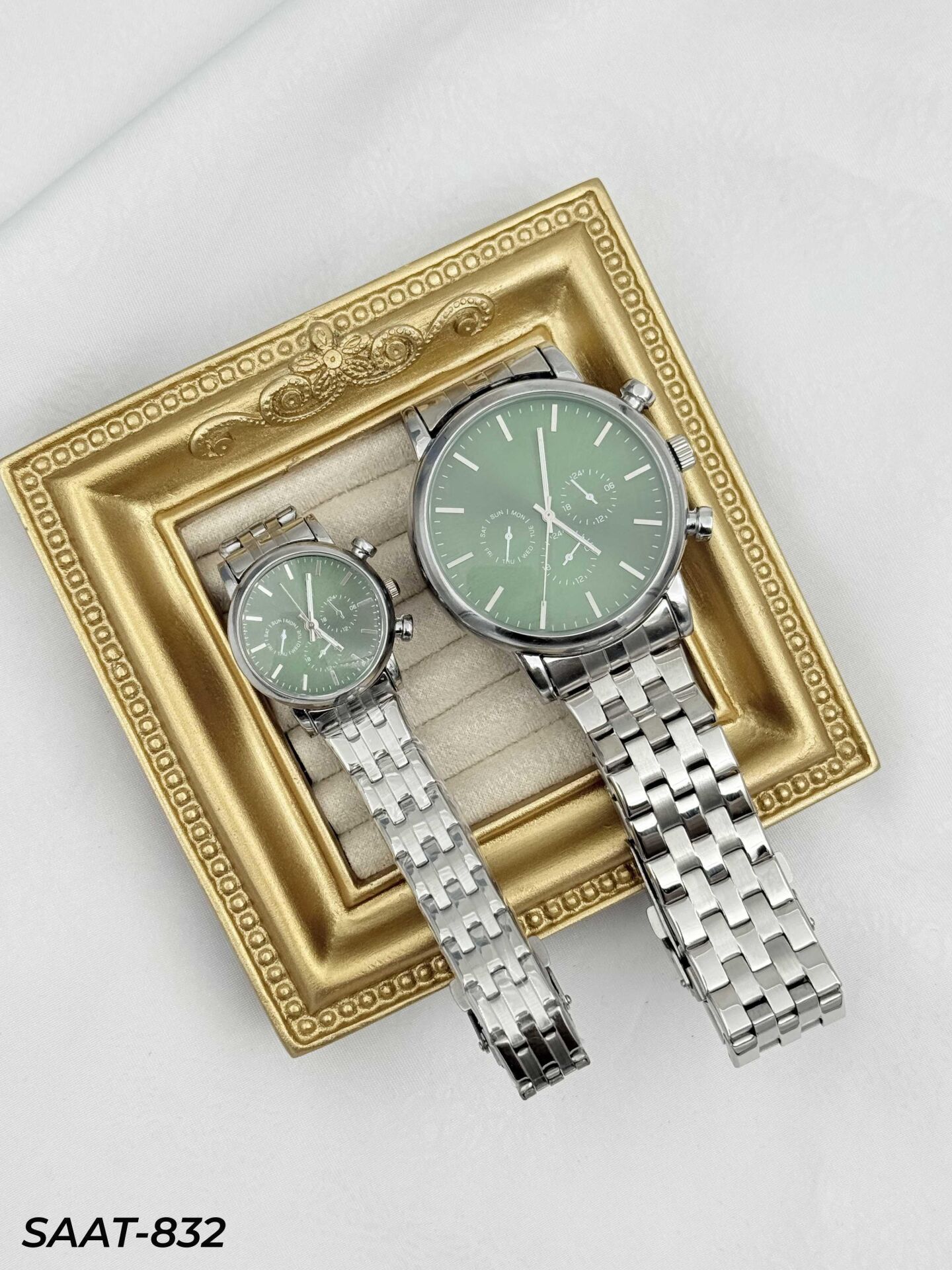 Çelik Çift Saati // SAAT-832