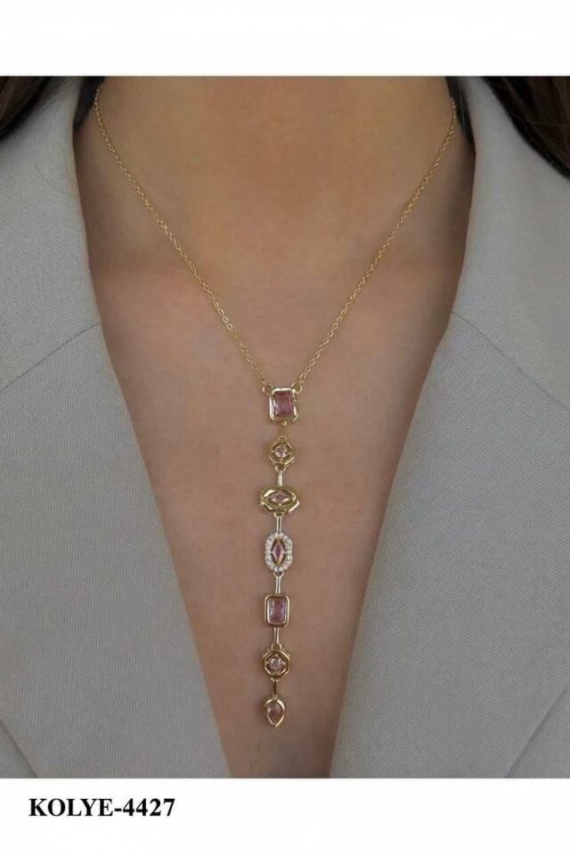 Steel Barbie Y Necklace 45cm // NECKLACE-4427