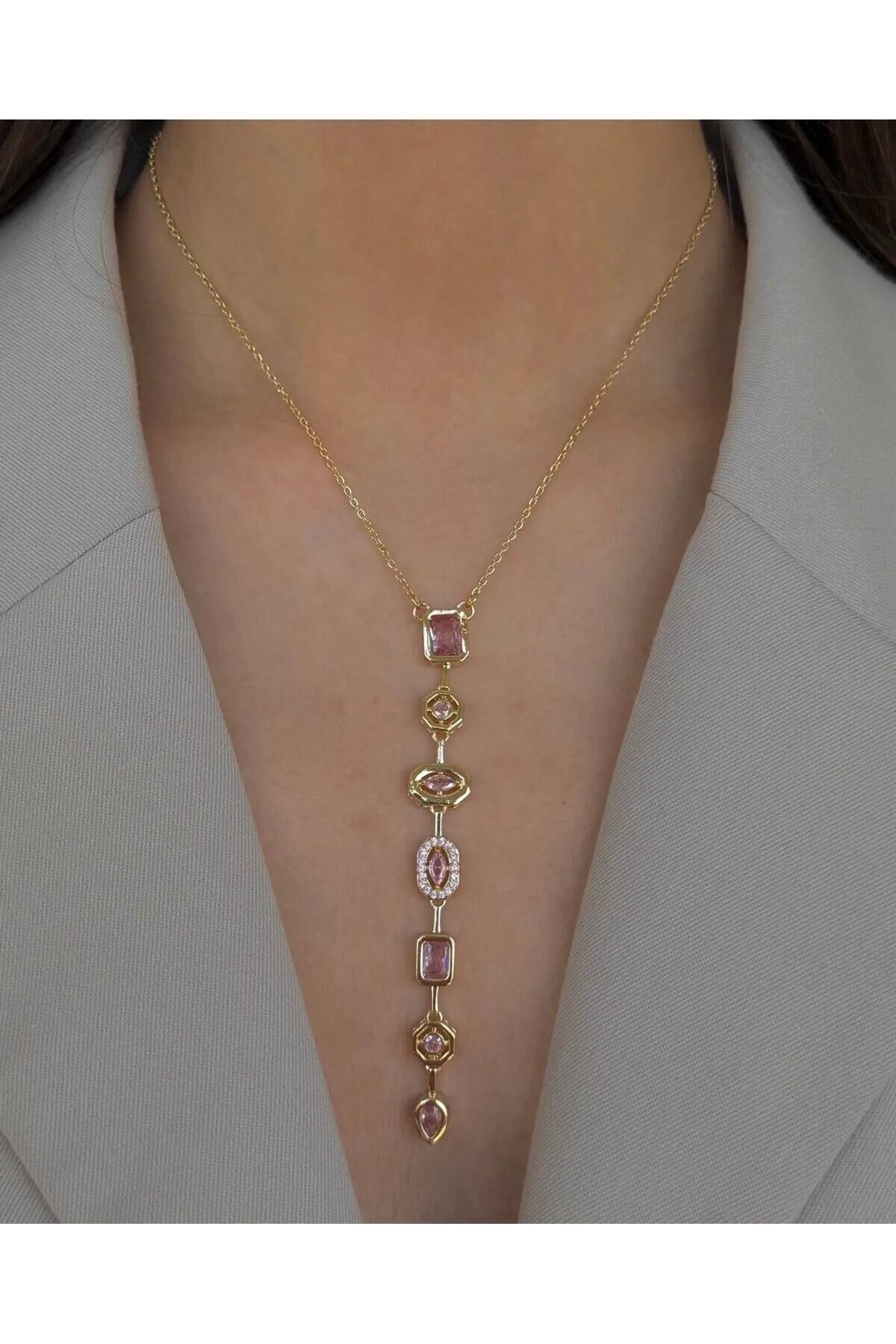 Steel Barbie Y Necklace 45cm // NECKLACE-4427