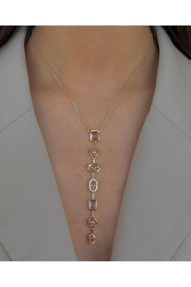 Steel Barbie Y Necklace 45cm // NECKLACE-4427