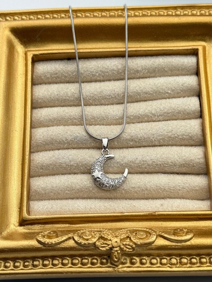 Stahlkette 45cm // HALSKETTE-5817