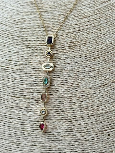 Steel Y Necklace // NECKLACE-4429