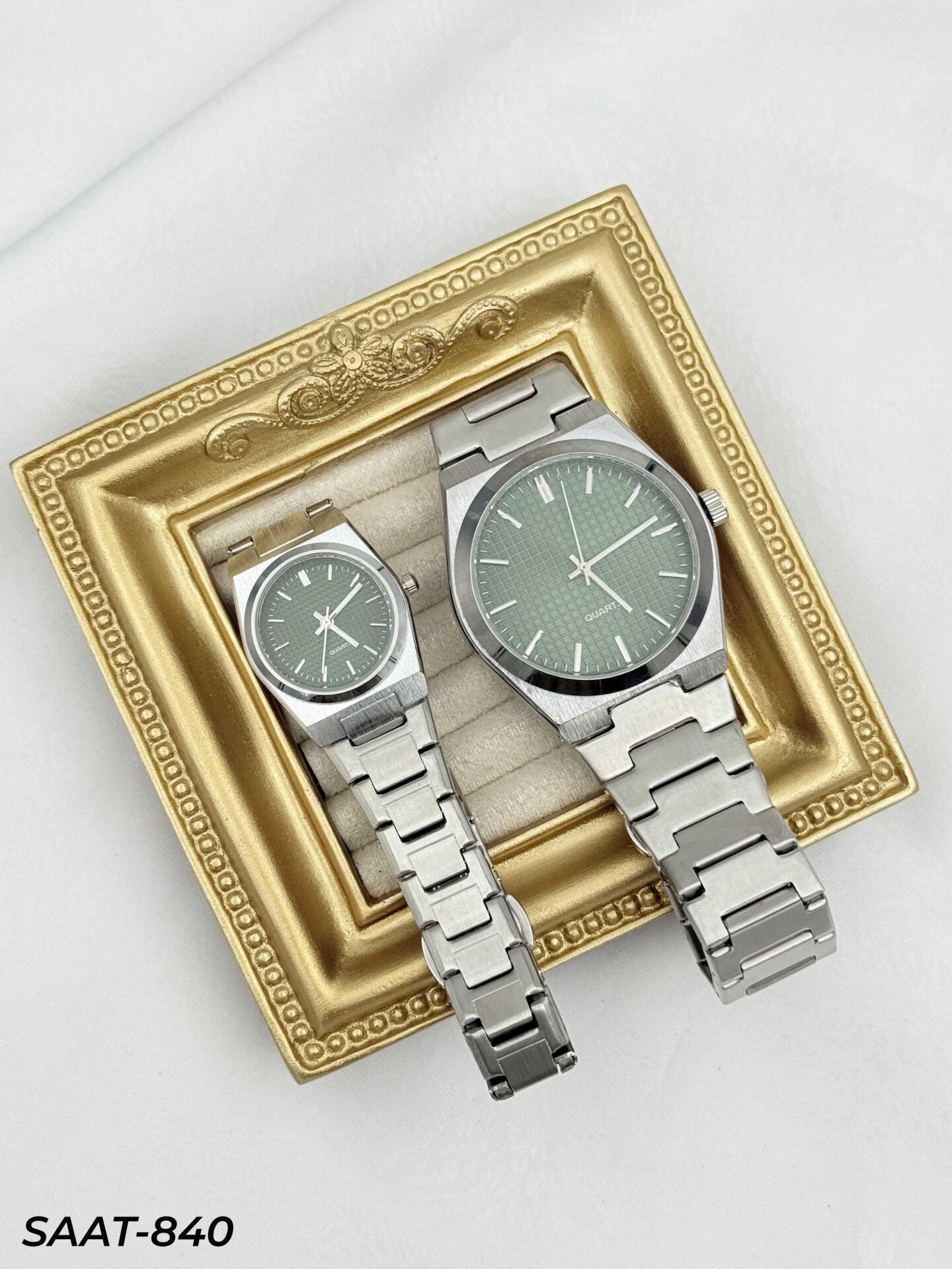 Çelik Çift Saati // SAAT-840