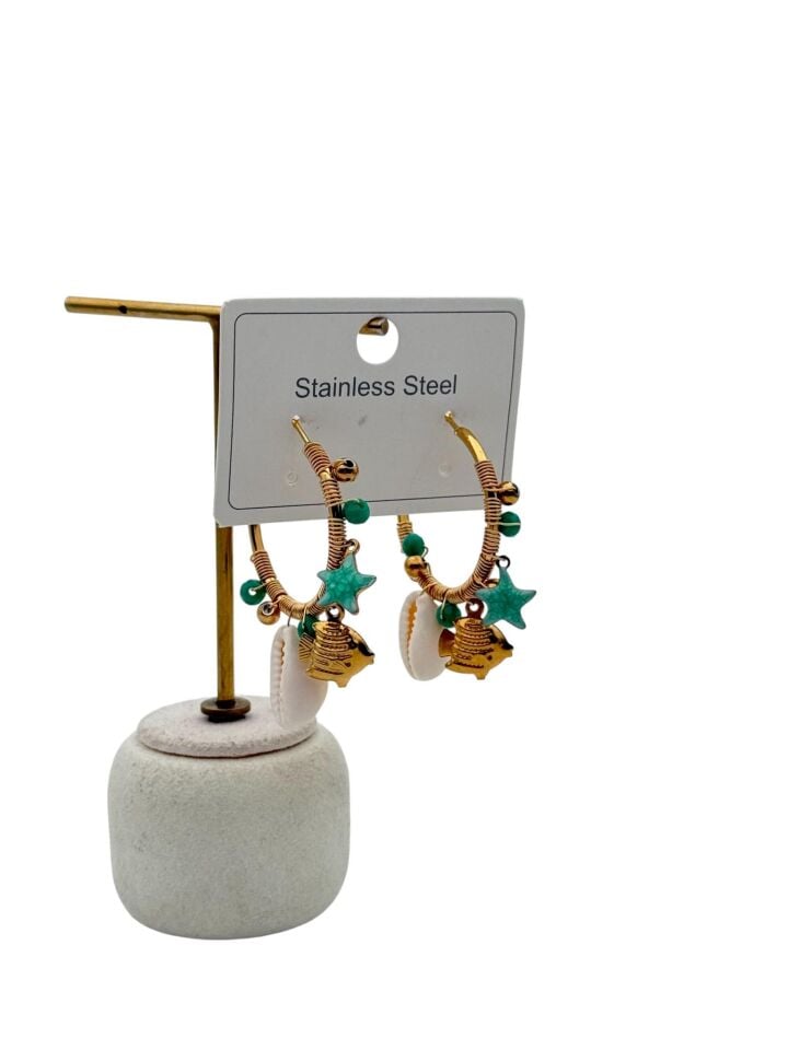 Çelik Set Küpe // KÜPE-4342