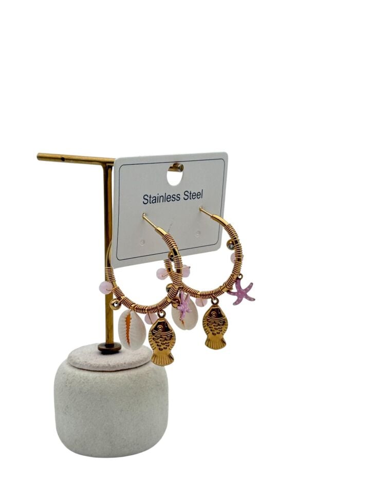 Çelik Set Küpe // KÜPE-4343