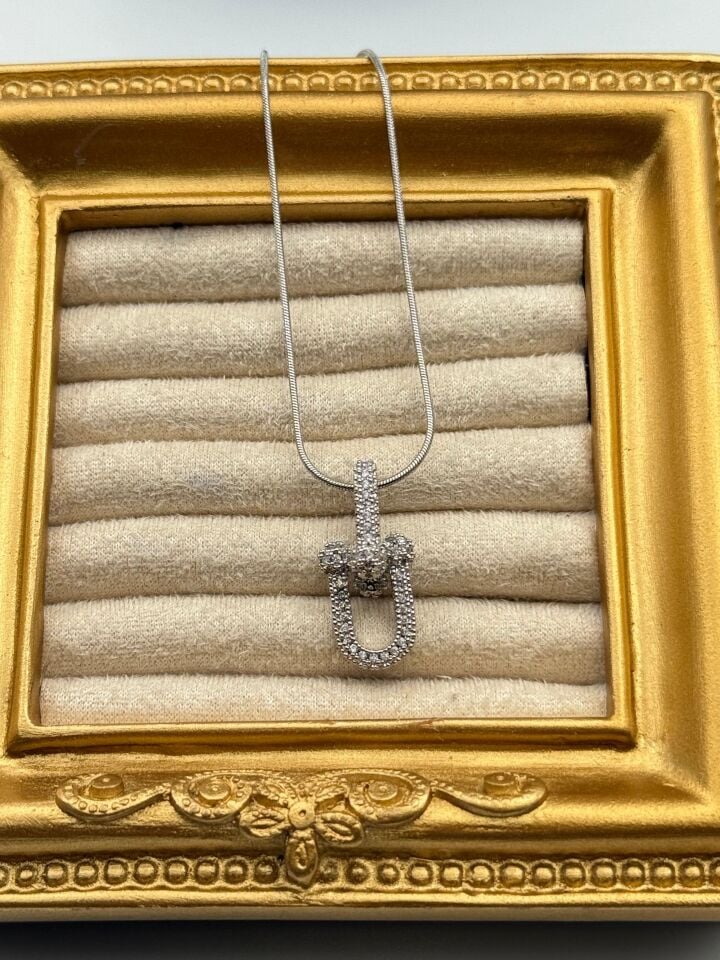 Stahlkette 45cm // HALSKETTE-5836