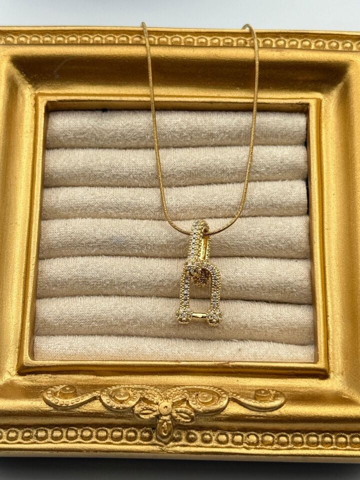 Stahlkette 45cm // HALSKETTE-5837