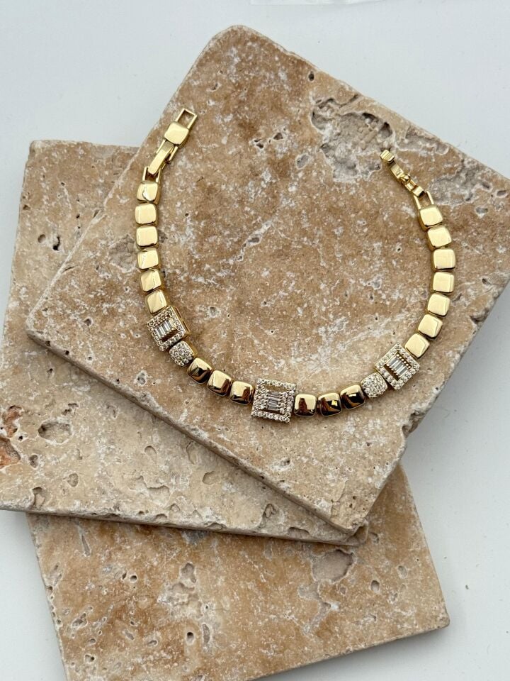 14K CM Bileklik // BILEK-5834