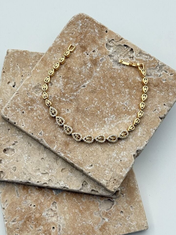 14K CM Bileklik // BILEK-5835