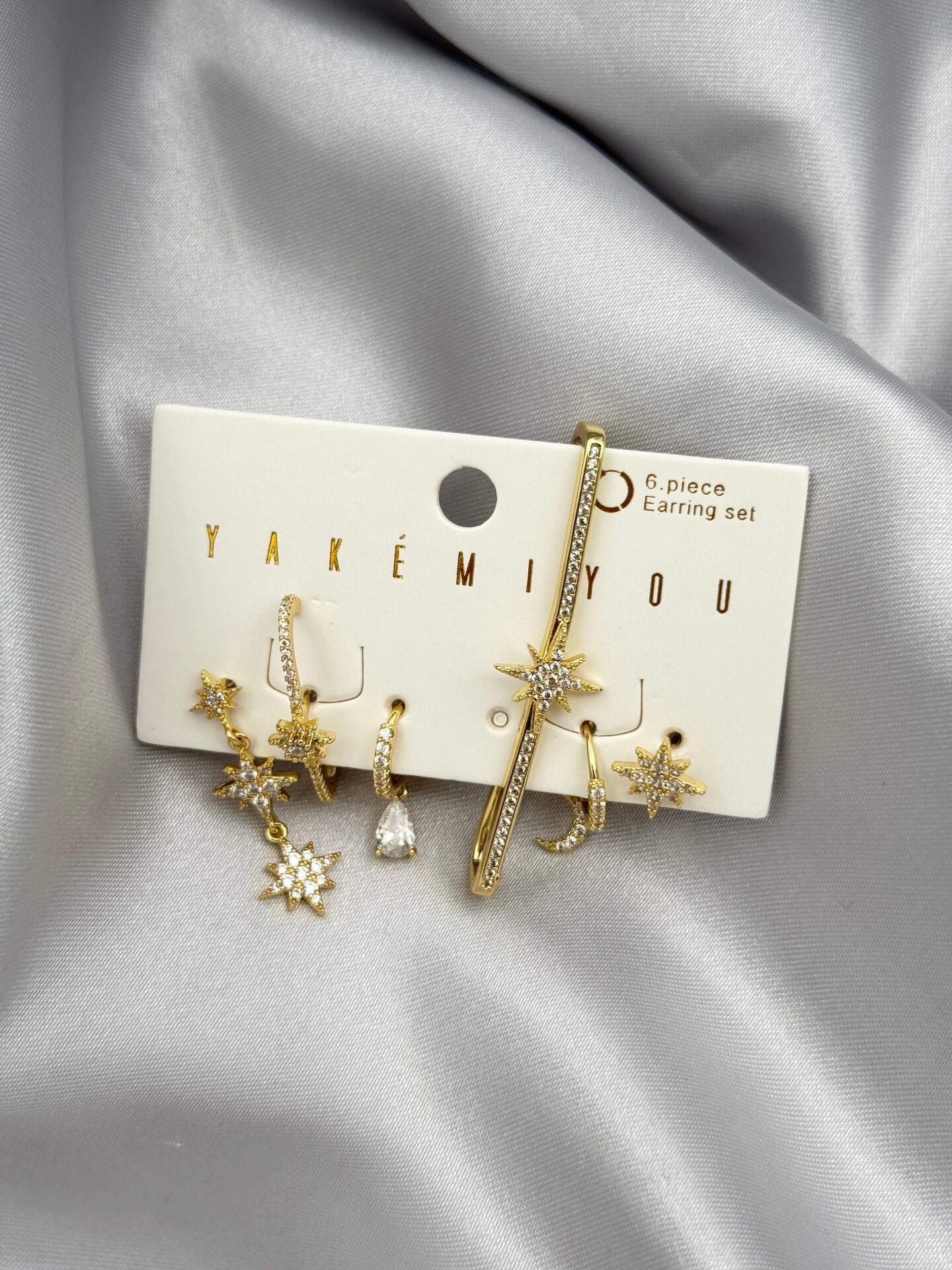 YAKEMIYOU 6'lı Set Küpe // ITHAL-3764