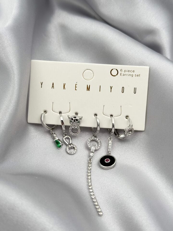 YAKEMIYOU 6'lı Set Küpe // ITHAL-3767
