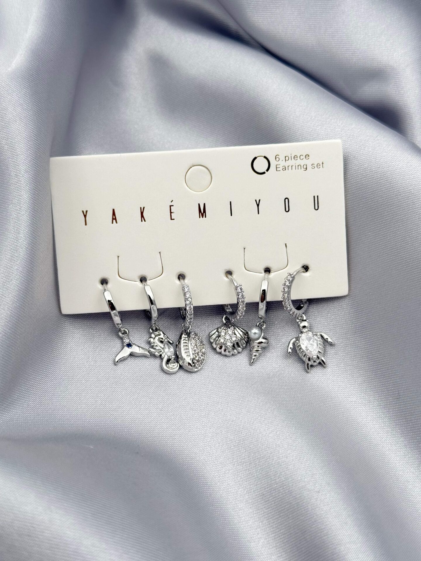 YAKEMIYOU 6'lı Set Küpe // ITHAL-3769