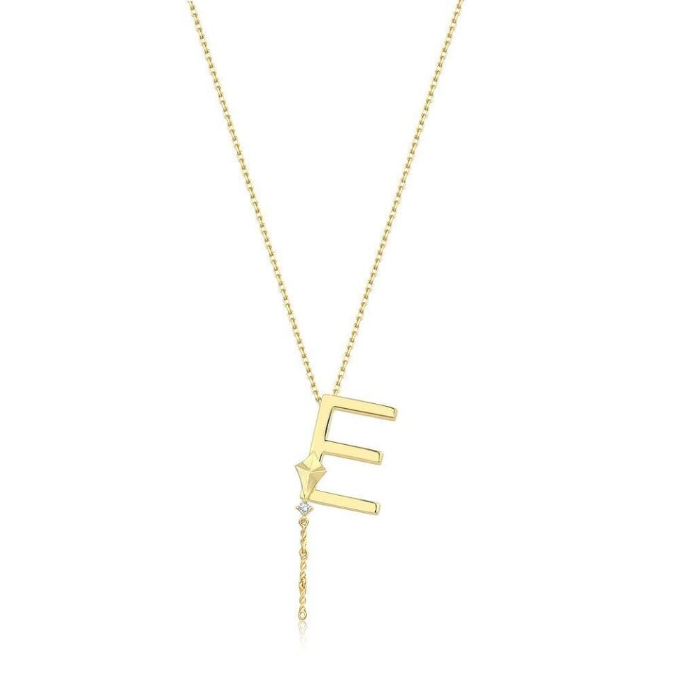 Steel Alya Letter Necklace // NECKLACE-5650