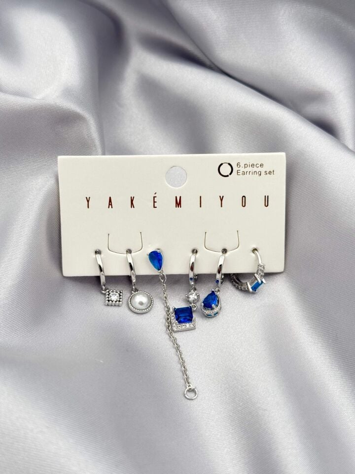 YAKEMIYOU 6'lı Set Küpe // ITHAL-3771