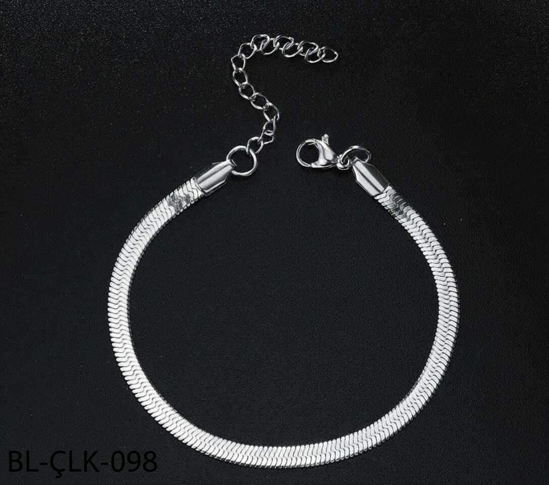 Çelik İtalyan Bileklik Sılver