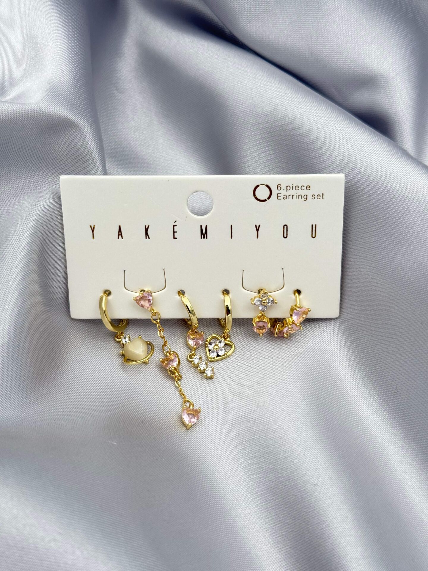 YAKEMIYOU 6'lı Set Küpe // ITHAL-3772