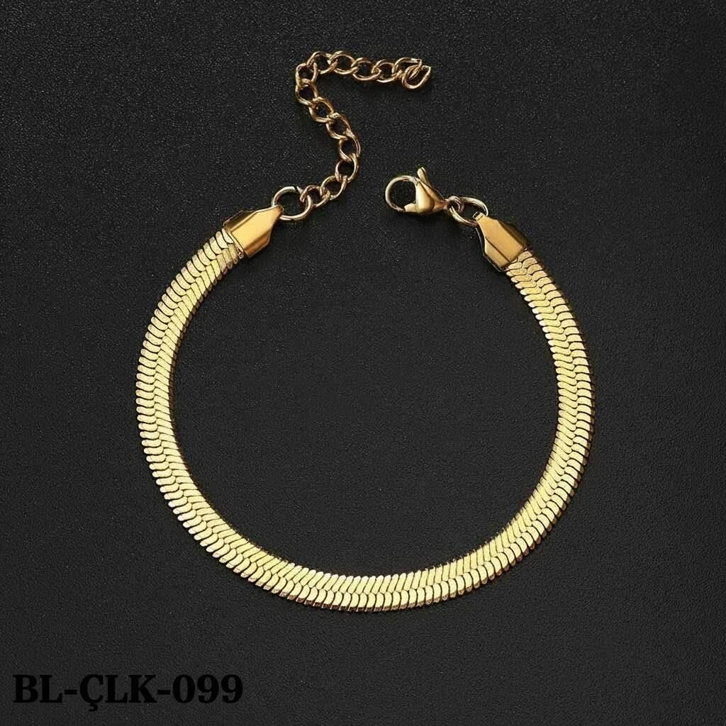 Çelik Gold İtalyan  Bileklik