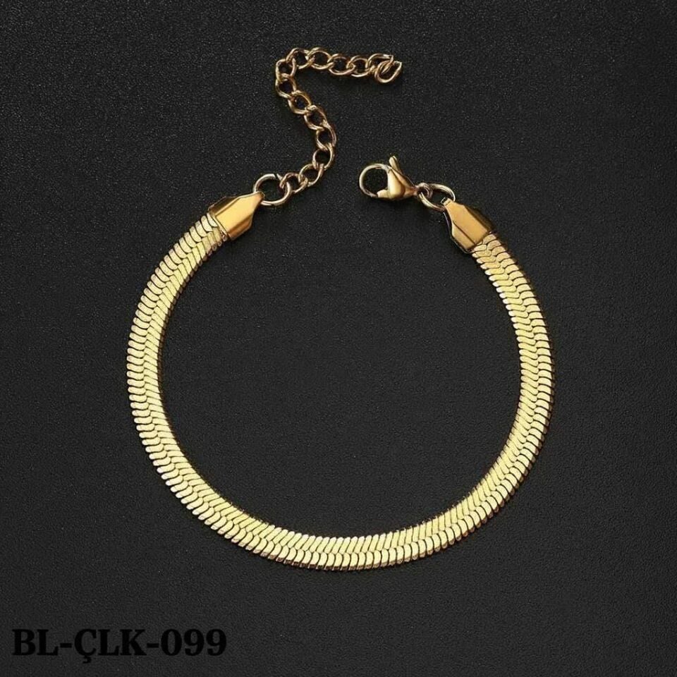 Italienisches Armband aus Stahl und Gold