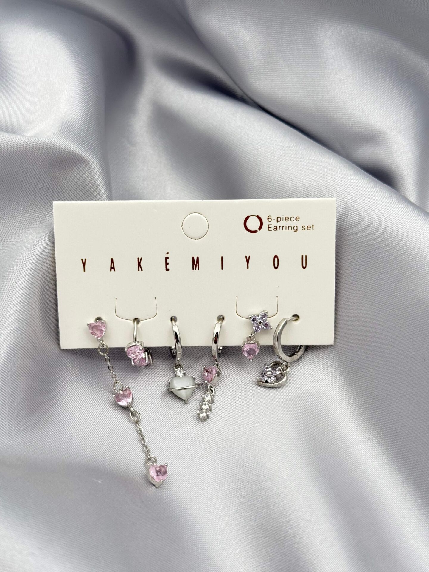 YAKEMIYOU 6'lı Set Küpe // ITHAL-3773