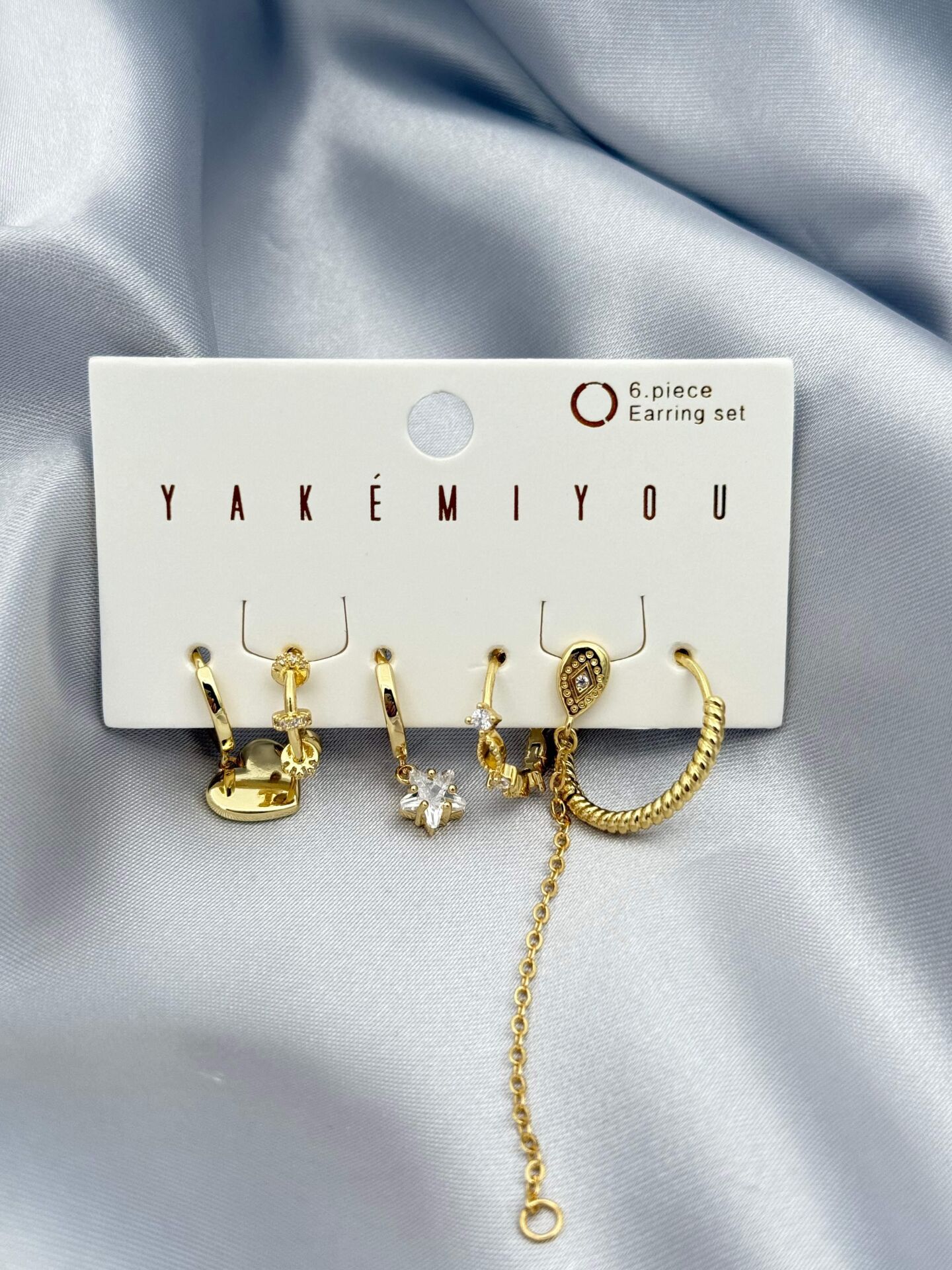 YAKEMIYOU 6'lı Set Küpe // ITHAL-3774
