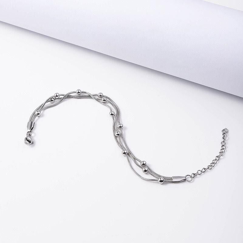 Steel 3-piece Dorika Bracelet Silver