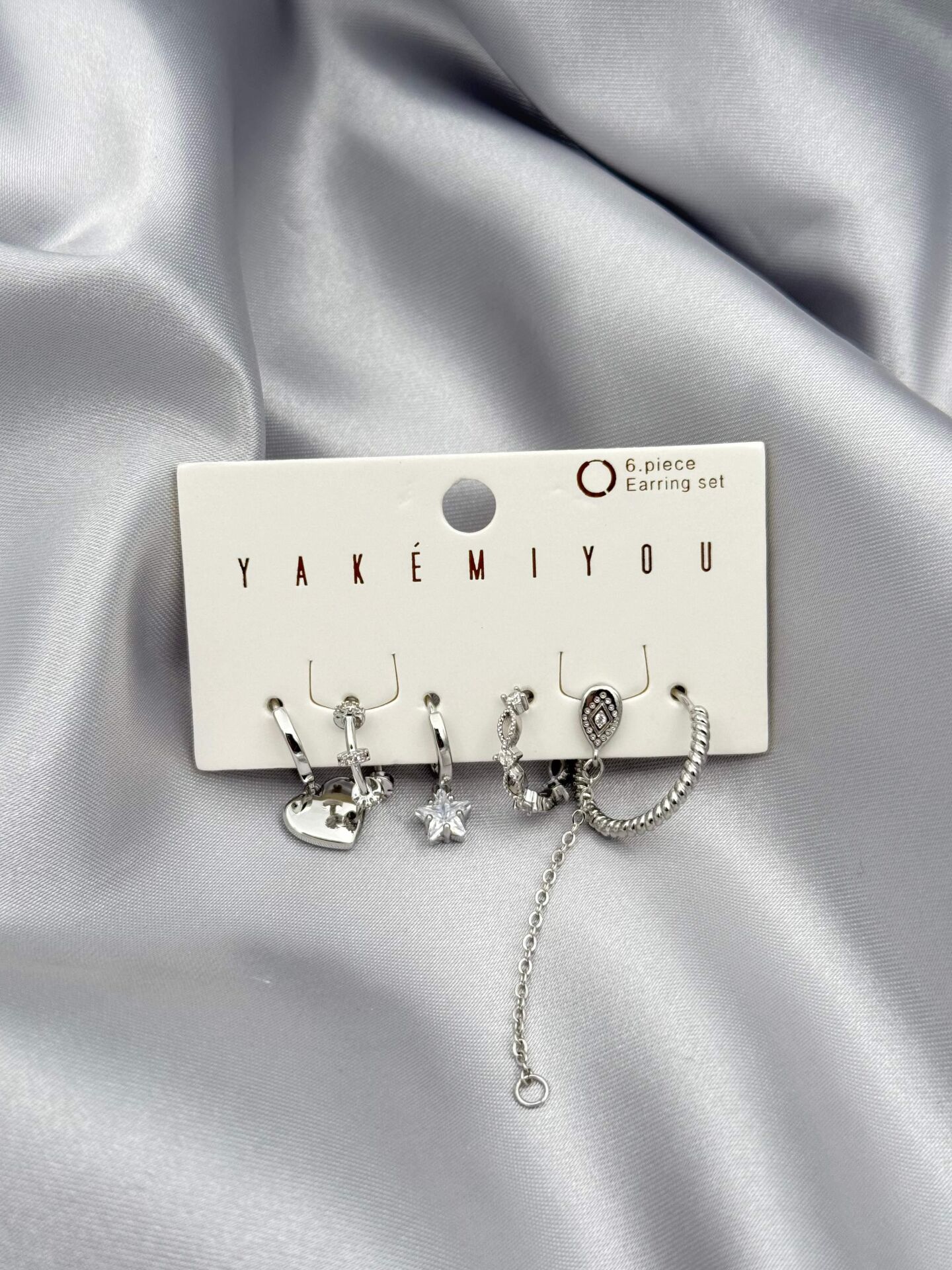 YAKEMIYOU 6'lı Set Küpe // ITHAL-3775